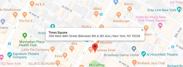 Google Map Time Square